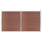 VidaXL Schutting 353x186 cm HKC bruin