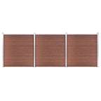 VidaXL Schutting 526x186 cm HKC bruin