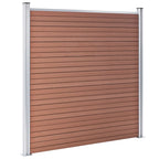 VidaXL Schutting 699x186 cm HKC bruin