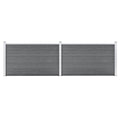 VidaXL Schutting 353x106 cm HKC grijs