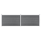 VidaXL Schutting 353x106 cm HKC grijs