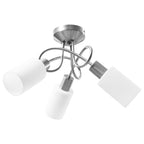 Vidaxl plafondlamp met keramieke cilindervormige kappen 3xe14 wit