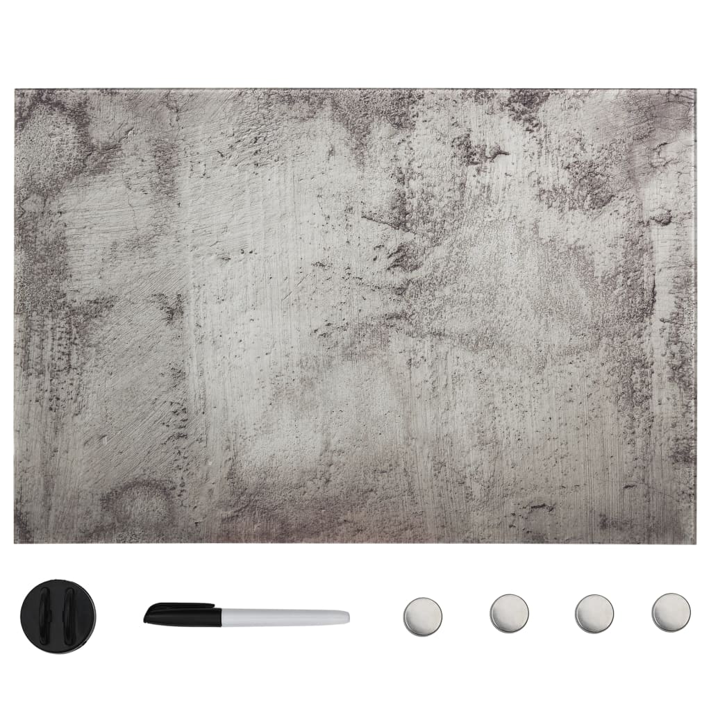 Vidaxl magneetbord wandmontage 50x30 cm glas