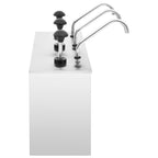 Vidaxl sausdispenser 3x3,5 l roestvrij staal