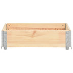 Vidaxl palletopzetrand 60x80 cm massief grenenhout