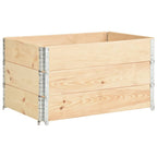 Vidaxl palletopzetranden 3 st 50x100 cm massief grenenhout