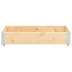 Vidaxl palletopzetrand 100x150 cm massief grenenhout