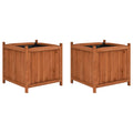 Vidaxl plantenbakken verhoogd 2 st 50x50x50 cm vurenhout