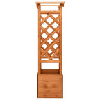 Vidaxl latwerkplantenbak met boog 49x39x130 cm vurenhout