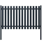 VidaXL Schuttingpaneel 174,5x100 cm gepoedercoat staal antraciet