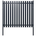 VidaXL Schuttingpaneel 174,5x170 cm gepoedercoat staal antraciet