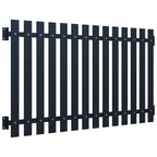 Vidaxl schuttingpaneel 170,5x100 cm gepoedercoat staal antraciet
