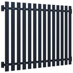 VidaXL Schuttingpaneel 170,5x170 cm gepoedercoat staal antraciet