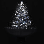 Vidaxl kerstboom sneeuwend met paraplubasis 75 cm pvc zwart