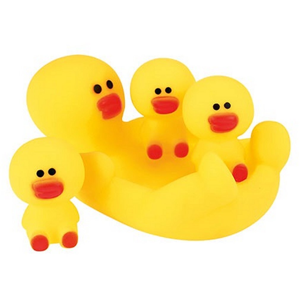 Toi-toys little stars grote badeend met 3 kleine badeendjes