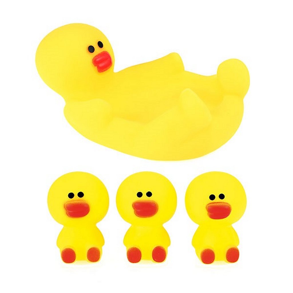 Toi-toys little stars grote badeend met 3 kleine badeendjes