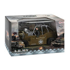 Toi-toys militaire soldier force jeep met wapens