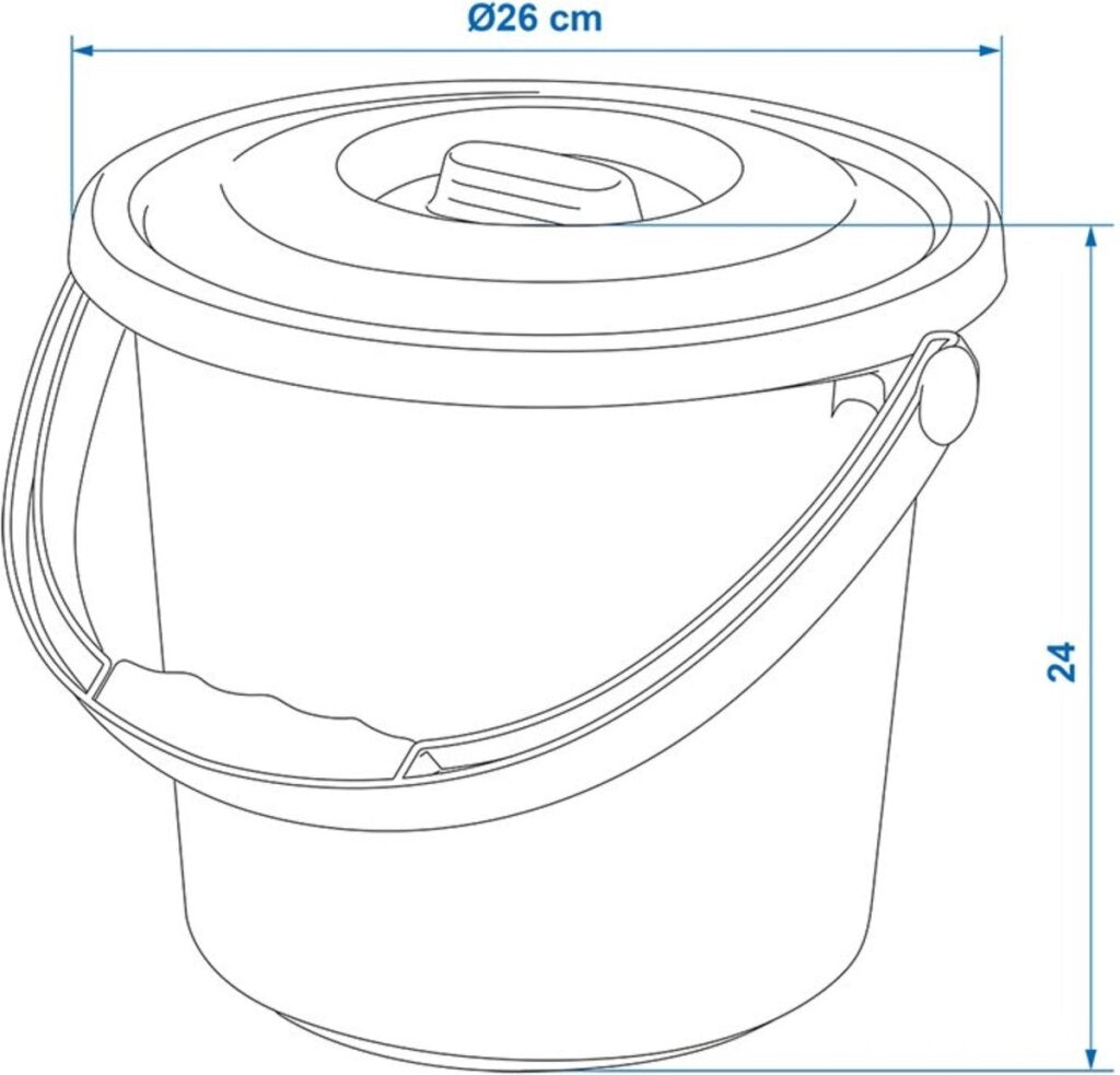 ProPlus - ProPlus emmer 9l met deksel