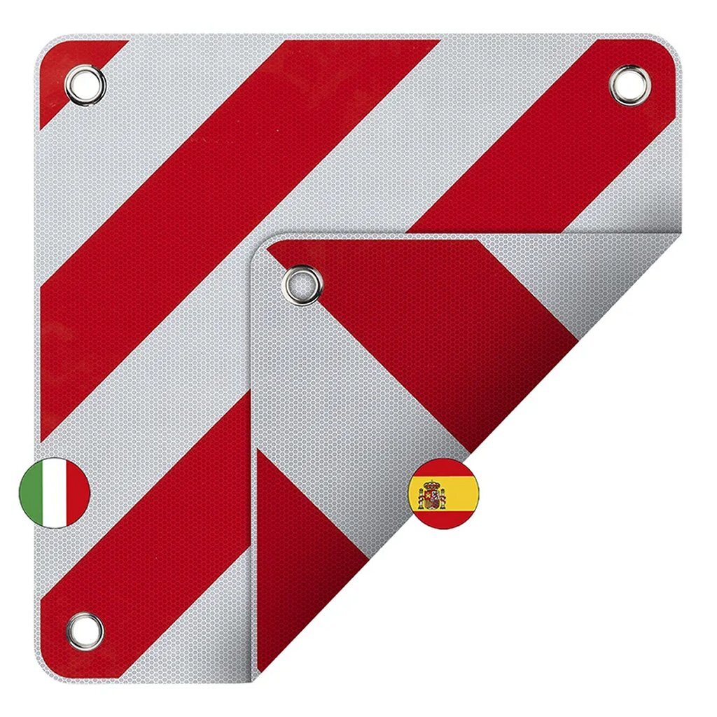 ProPlus - ProPlus markeringsbord flexibel 50x50 cm voor itali&euml;/spanje/portugal rood/wit