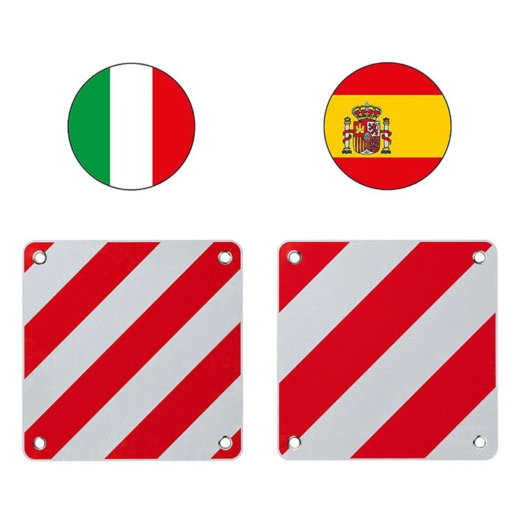 ProPlus - ProPlus markeringsbord flexibel 50x50 cm voor itali&euml;/spanje/portugal rood/wit