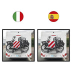 ProPlus - ProPlus markeringsbord flexibel 50x50 cm voor itali&euml;/spanje/portugal rood/wit