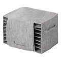 ProPlus - ProPlus bordenhouder vilt voor 10 borden met klittenbandsluiting 27x20x17 cm grijs