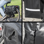 ProPlus - ProPlus fietstas dubbel 40l waterdicht zwart