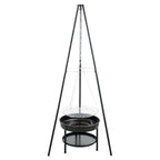 Redfire tuinbarbecue met driepoot en vuurschaal 50 cm zwart