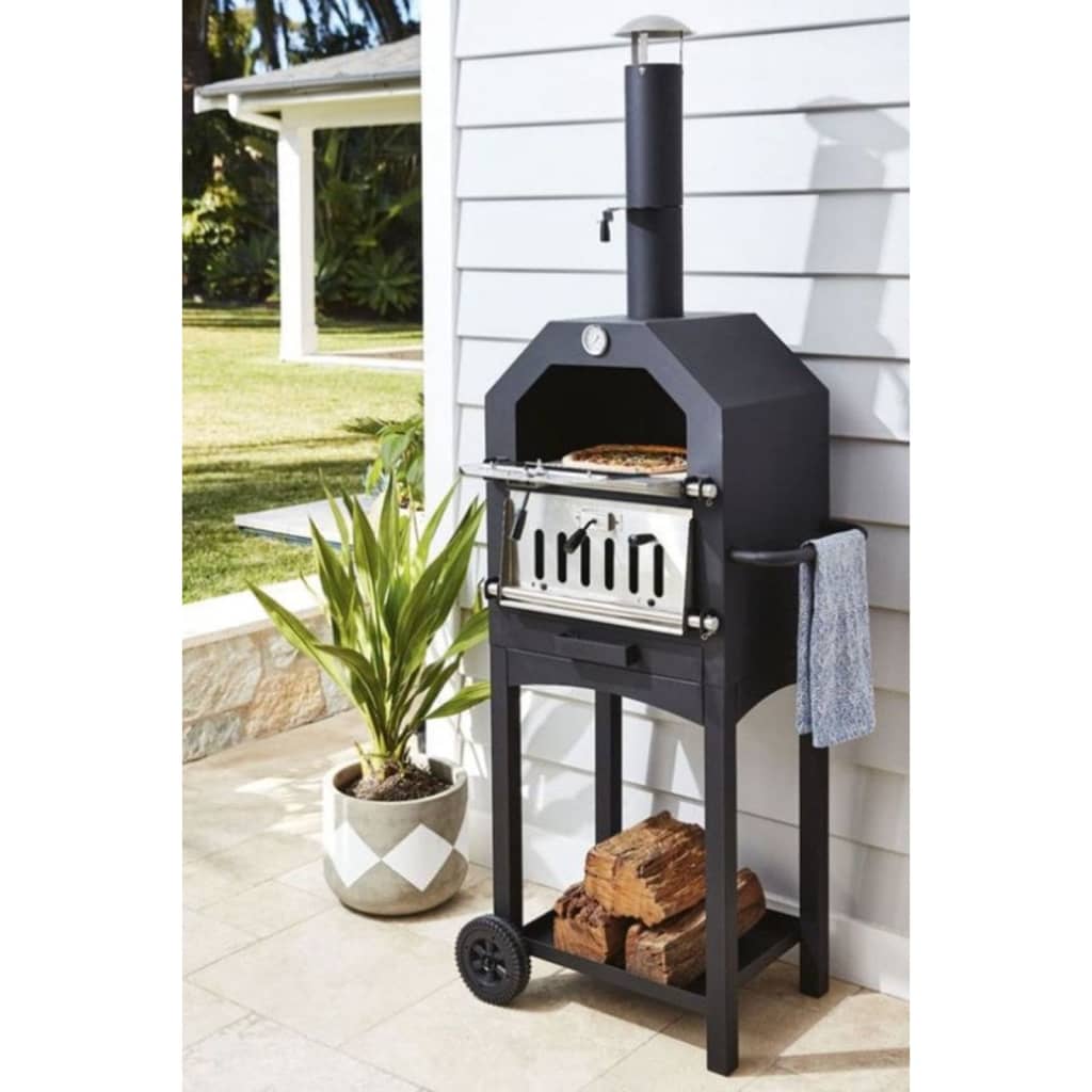 Progarden barbecue pizzaoven zwart