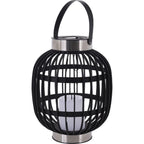 Progarden progarden lantaarn met kaars solar led 35 cm zwart