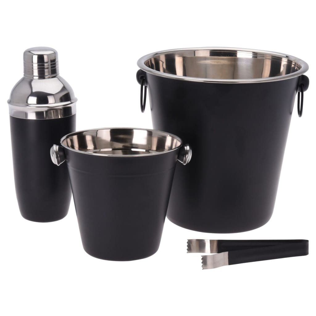 Ty excellent houseware barset rvs zwart 4-delig