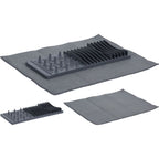 Overige merken afdruiprek met afdruipmat 38x48 cm antraciet
