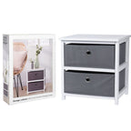 H S Collection H S Collection Opbergkast met 2 lades MDF