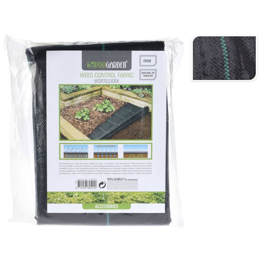 Progarden anti-worteldoek 2x5 m zwart