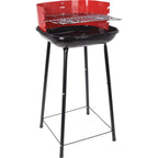 Bbq half open 41 cm rood zwart
