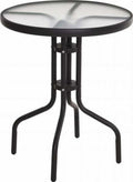 Pro garden ronden glazen balkon tafel 60x70cm