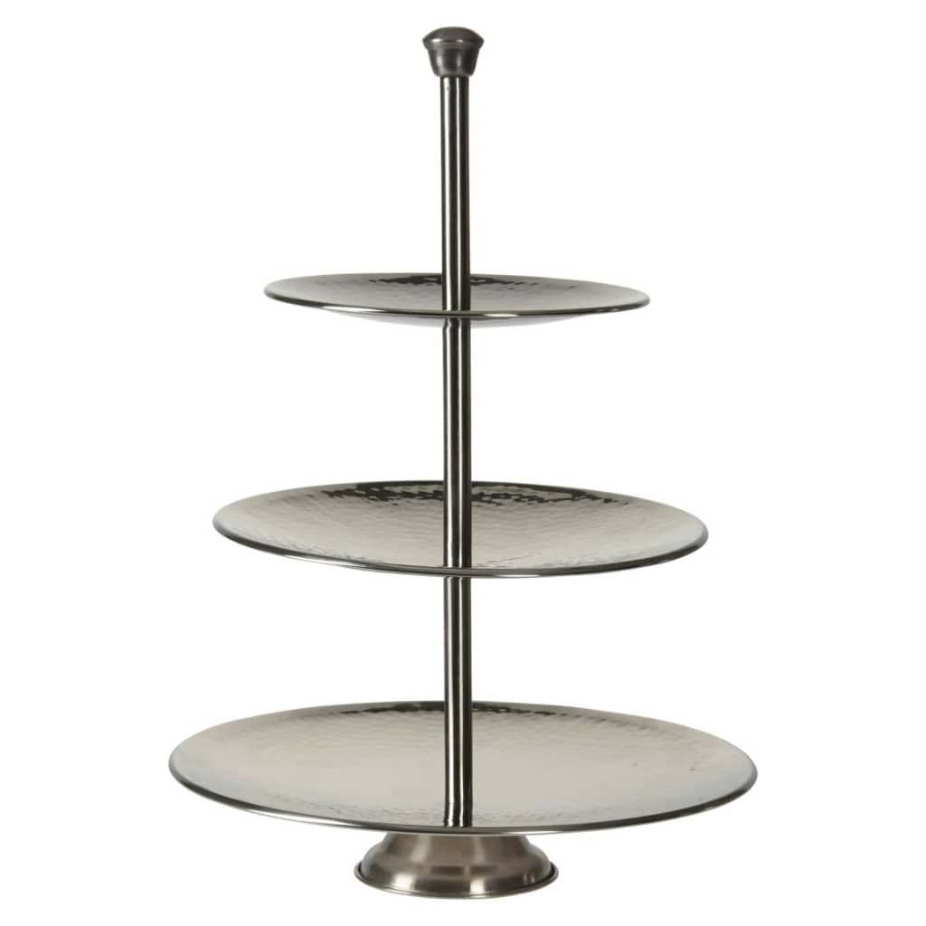 Excellent Houseware Houseware Etagère 3-laags 36,5 cm roestvrij staal
