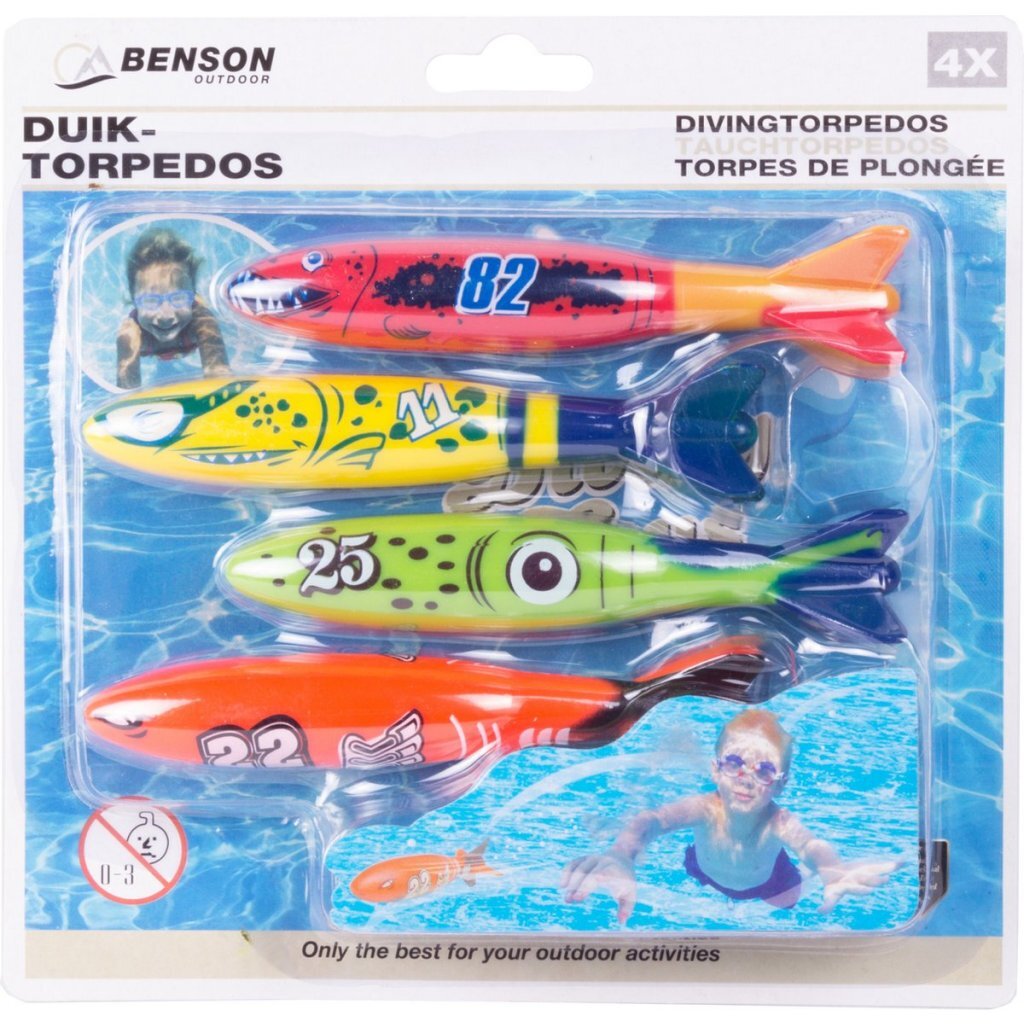 Benson - Benson duikspeelgoed torpedos 4 stuks