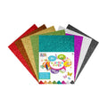 Grafix glitterpapier a4 8 vel
