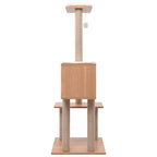 Vidaxl kattenkrabpaal met sisal krabmat 129 cm