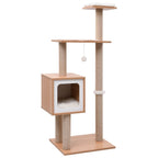 Vidaxl kattenkrabpaal met sisal krabmat 123 cm
