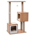 VidaXL Kattenkrabpaal met sisal krabmat 104 cm