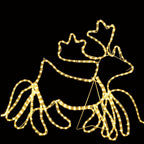 VidaXL Kerstverlichting 6 rendieren en slee 2160 LED's XXL 7 m