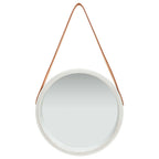 Vidaxl wandspiegel met band 40 cm zilverkleurig