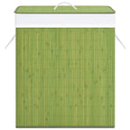 VidaXL Wasmand met 2 vakken 100 L bamboe groen