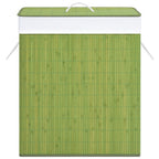 VidaXL Wasmand met 1 vak 83 L bamboe groen