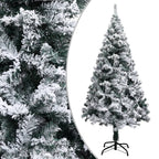 VidaXL Kunstkerstboom met sneeuw 150 cm groen