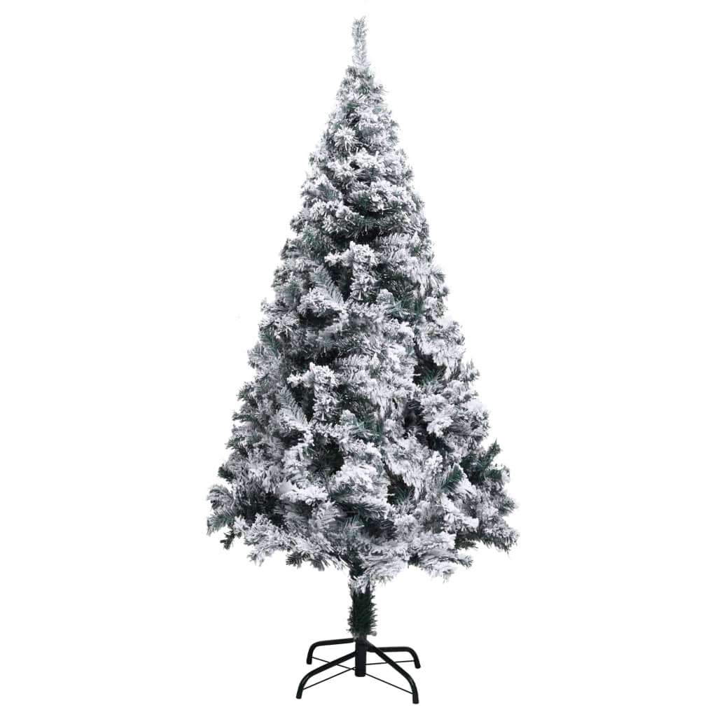 VidaXL Kunstkerstboom met sneeuw 150 cm groen