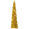 Vidaxl kunstkerstboom pop-up 150 cm pet goudkleurig