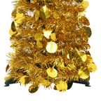 Vidaxl kunstkerstboom pop-up 180 cm pet goudkleurig
